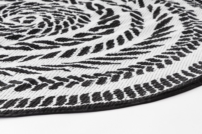 Tappeto Kashan Bianco-Nero D150 - Samnite