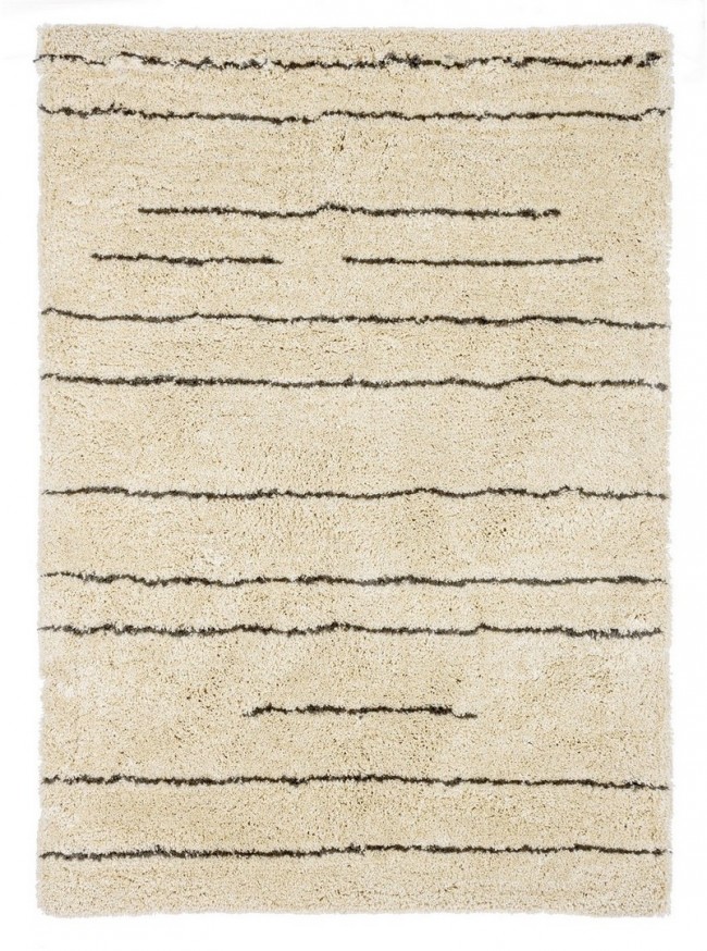 Tappeto Linee Avorio 140x200 in cotone - Samnite
