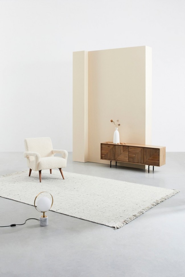 Tappeto Senuri Beige 160X230 - Samnite