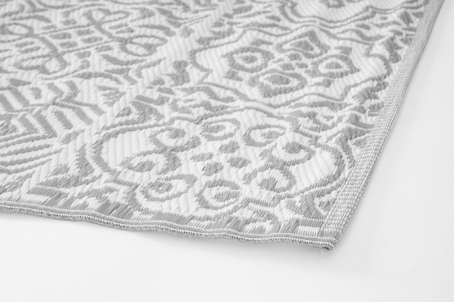 Tappeto Shiraz Bianco-Grigio 150X210 - Samnite