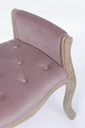 Panca singola classica legno velluto Diva cm 71 x 48 x 60 - Samnite