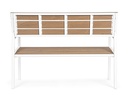 Panchina arredo giardino bianco Isak - Samnite