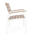 Panchina arredo giardino bianco Isak - Samnite