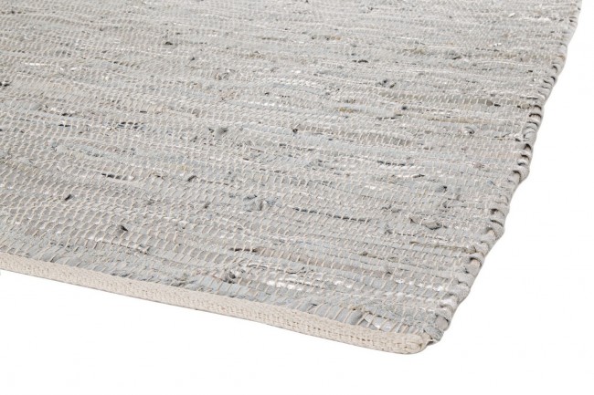 Tappeto pelle argento Helen - Samnite