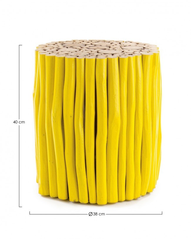 Tavolino Guadalupe Giallo  Cod. 0680441 - Samnite