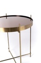 Tavolino in Vetro Temperato e Metallo, Dimensioni 38 x 38 x 43 cm - Samnite