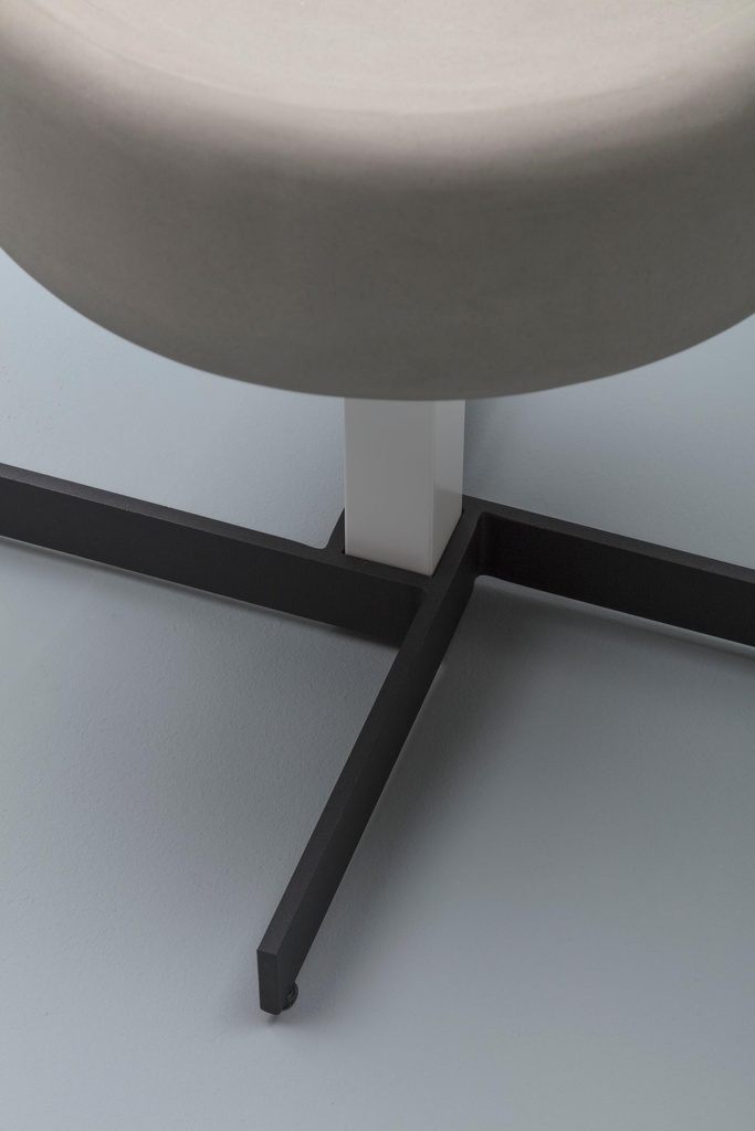 Tavolino in mdf con top grigio D4D452h cm - Samnite