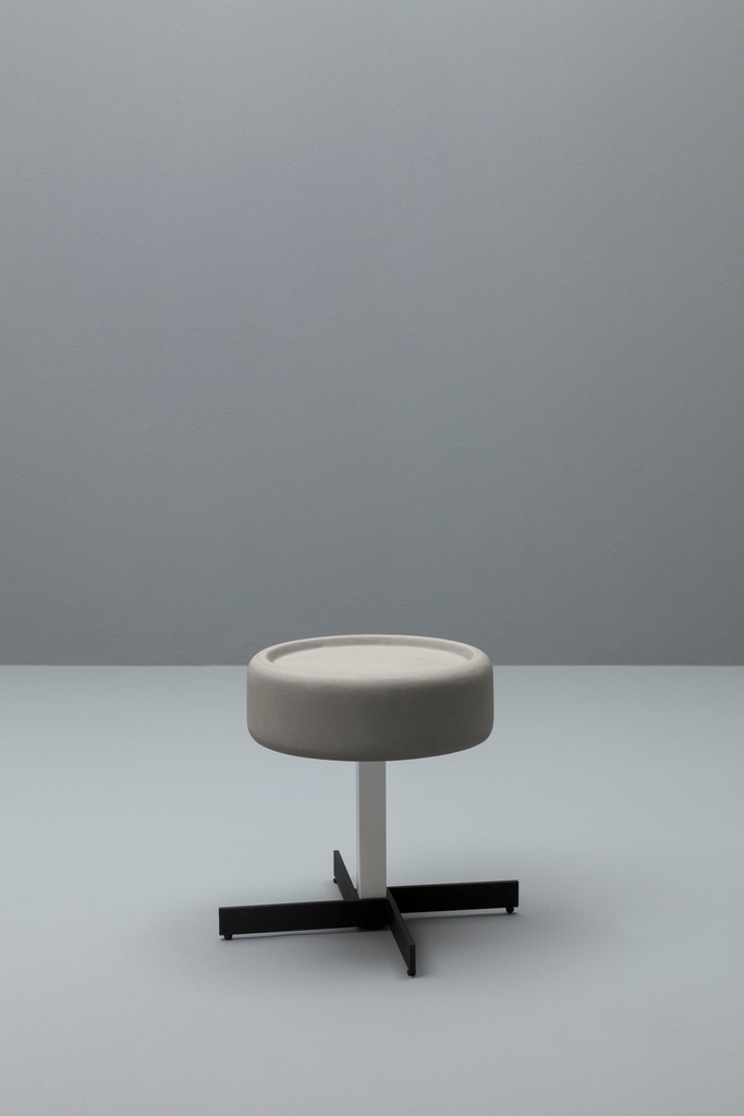 Tavolino in mdf con top grigio D4D452h cm - Samnite