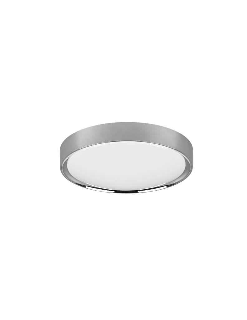 Plafoniera Rotonda Clarimo Led Dimmerabile Cromo IP44 Ø33 cm Trio Lighting - Samnite