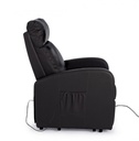 Poltrona Lift Alza-Persona in ecopelle nera - Samnite