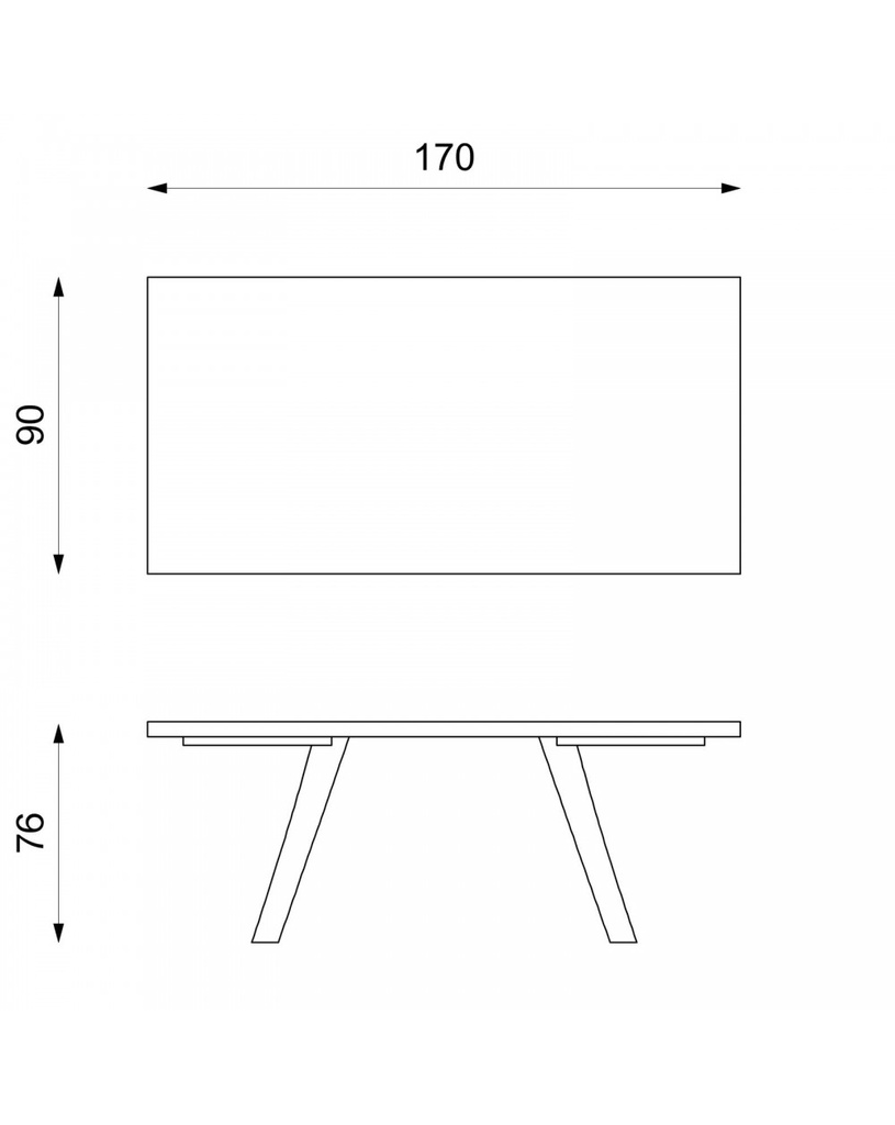 Tavolo Allungabile 170-270 x 90 cm - Barret - Samnite