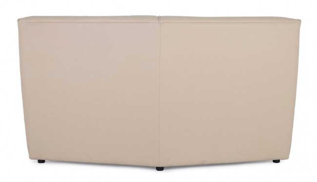 Poltrona angolo beige in legno stile design - Samnite