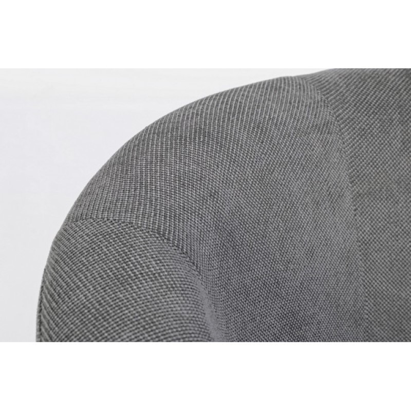 Poltrona in legno e tessuto Antracite BELIZE 64,5x63x h76 cm - Samnite