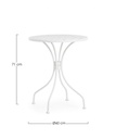 Tavolo Lizette Bianco D60 - Samnite