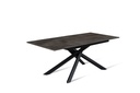 Tavolo allungabile cemento grigio - nero 90 cm x 140- 190 cm H. 76 cm - Samnite