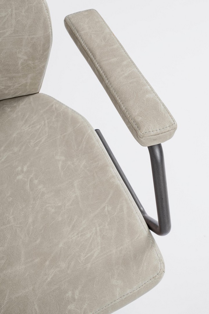 Poltrona ufficio grigio chiaro Jamie - Samnite