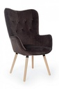 Poltrona velluto Juliet velvet grigio marmotta - Samnite