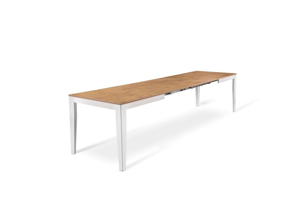 Tavolo allungabile rovere 90 cm x 156- 316 cm H. 76 cm - Samnite