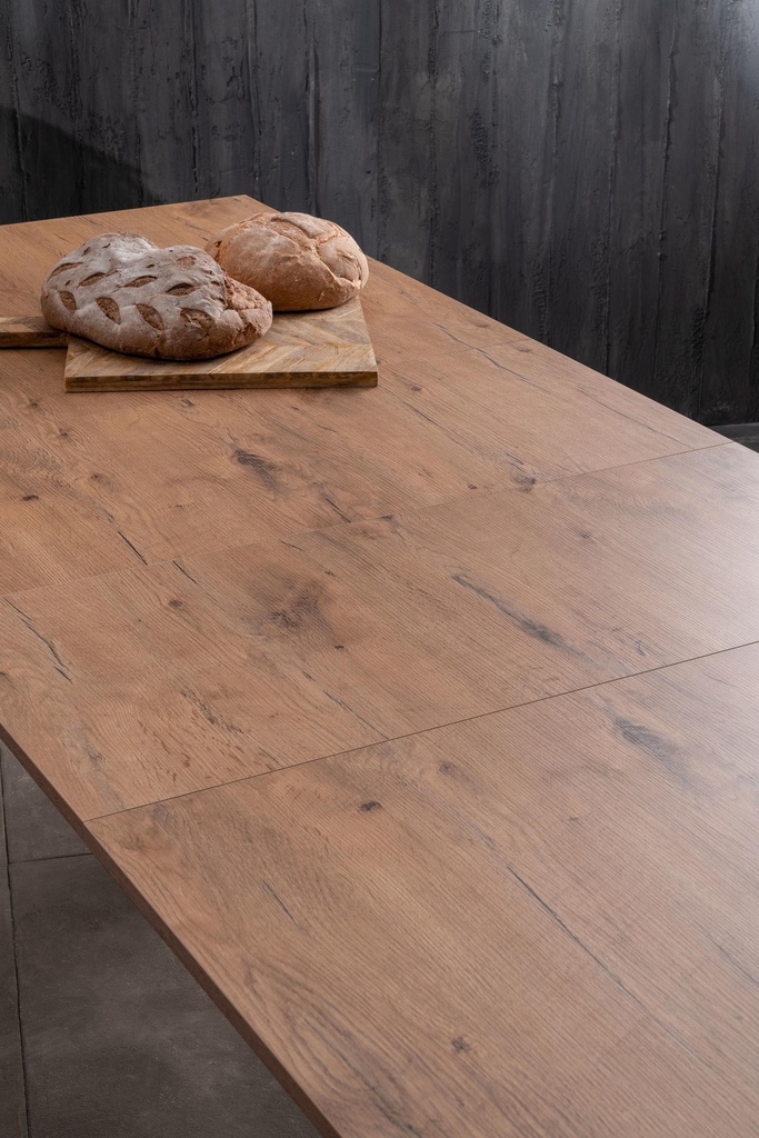 Tavolo allungabile rovere 90 cm x 156- 316 cm H. 76 cm - Samnite