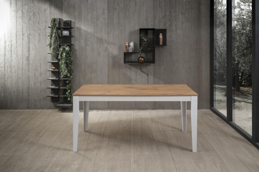 Tavolo allungabile rovere 90 cm x 156- 316 cm H. 76 cm - Samnite