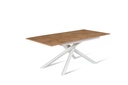 Tavolo allungabile rovere-bianco 90 cm x 140- 190 cm H. 76 cm - Samnite