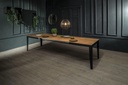 Tavolo allungabile rovere-nero 90 cm x 156- 316 cm H. 76 cm - Samnite