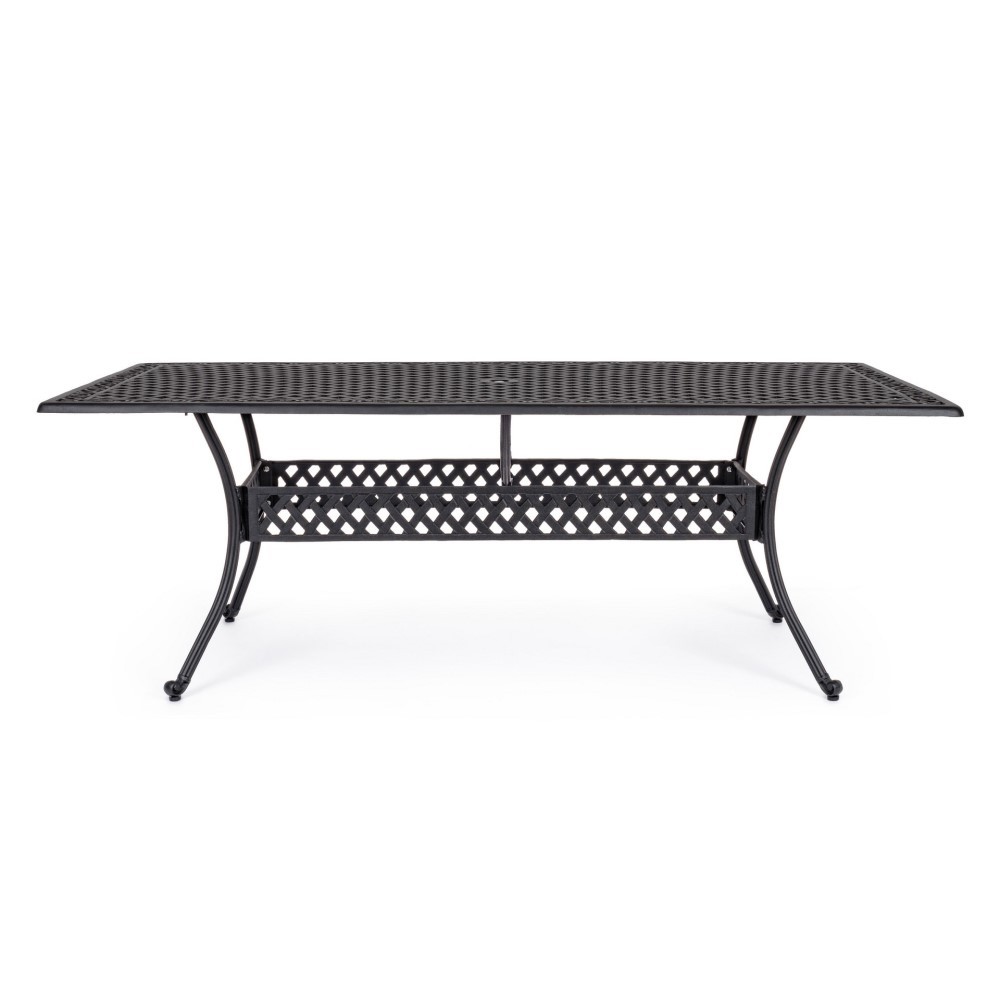 Tavolo da esterno Ivrea rettangolare antracite cm 107 x 213 - Samnite