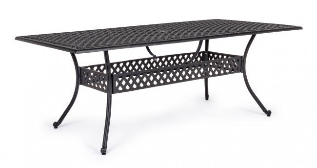 Tavolo da esterno Ivrea rettangolare antracite cm 107 x 213 - Samnite
