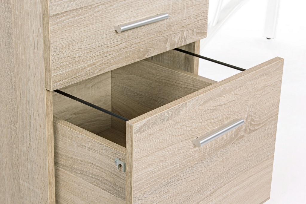 Scrivania angolo con cassettiera legno Kavita - Samnite