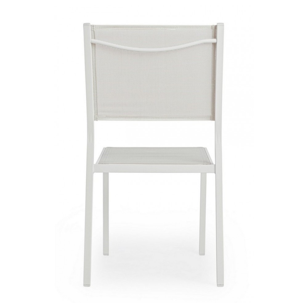 Sedia Hilde bianco Cloud da esterno cm 46 x 57 x 88 h - Samnite