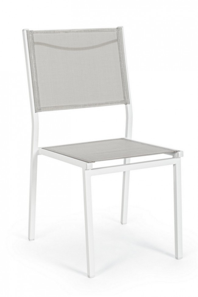 Sedia Hilde bianco Cloud da esterno cm 46 x 57 x 88 h - Samnite