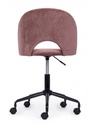 Sedia Ufficio Linzey in velluto rosa - Samnite