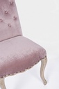 X2 Sedia classica legno velluto rosa Diva cm 51 x 53 x 99 - Samnite