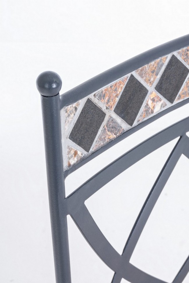 Sedia da esterno Berkley in metallo - Samnite