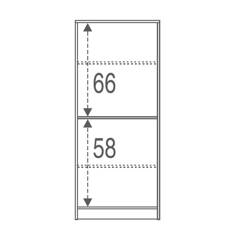 Multipurpose wardrobe with two doors Eucalipto 62x34x h147 cm