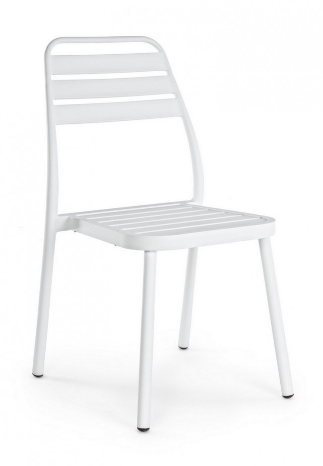 Sedie alluminio bianco Lennie - Samnite