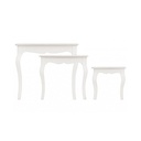Set classico 3 Tavolini Clorine in legno - Samnite
