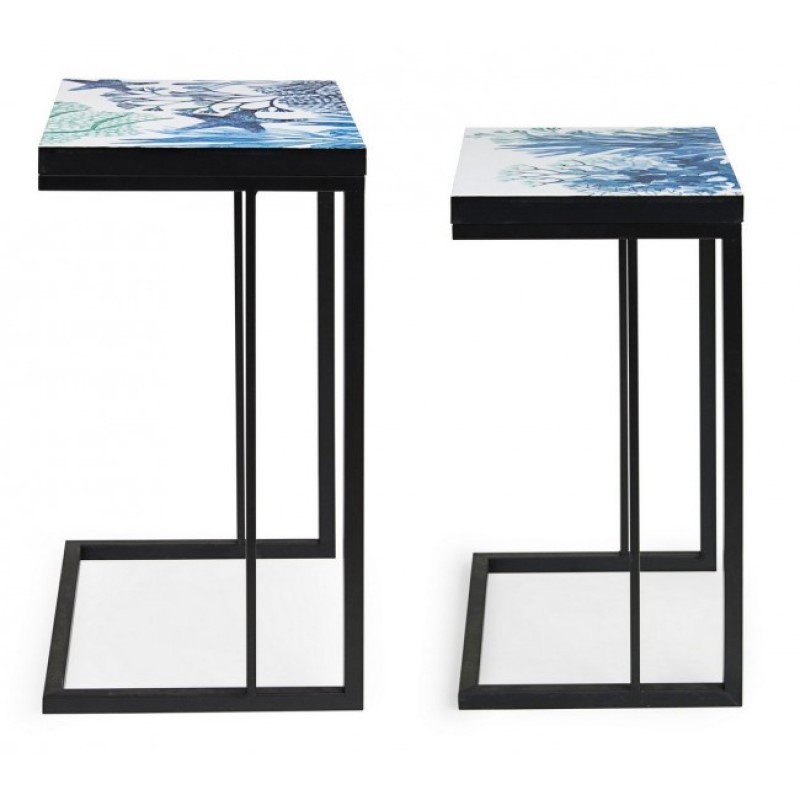 Set due tavolini arredo bizzotto - Samnite
