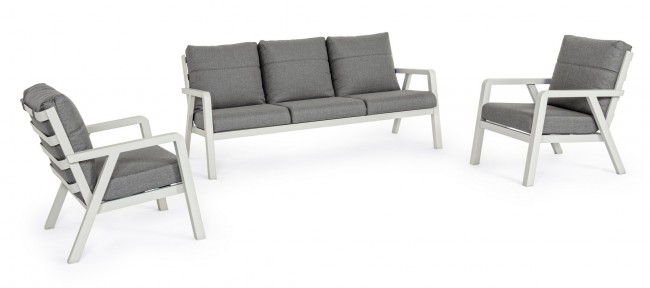 Set salotto 3 pz con cuscini Truman Lunar - Samnite