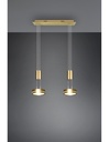 Sospensione Diffusori Disco Led Dimmer Franklin Ottone Trio Lighting - Samnite
