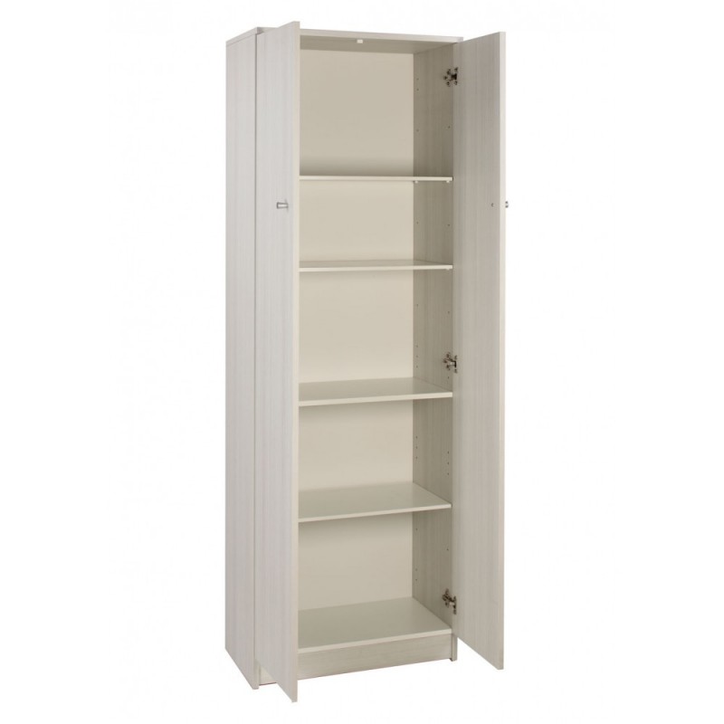 Multipurpose wardrobe with two doors Light Elm 62x34x h182 cm