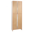 Multipurpose wardrobe with two doors Light Elm 62x34x h182 cm