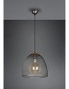 Sospensione Ivar Nichel Antico Diffusore A Parabola Con Rete Ø40 cm Trio Lighting - Samnite