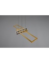 Sospensione Salinas 3 Rettangoli Led 34w Oro-Nero L110 cm Dimmerabile Trio Lighting - Samnite
