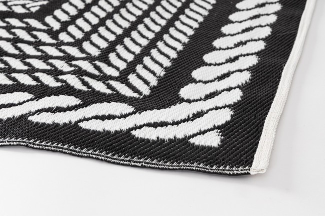 Tappeto Kashan Bianco-Nero 150X210 - Samnite