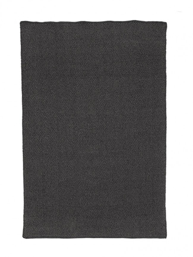 Tappeto da esterno grigio in fibra sintetica lavorato a mano 170x240 - Samnite