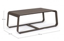 Tavolino coffee in alluminio stile industrial cm 105x62 - Samnite