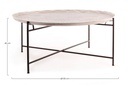 Tavolino in metallo stile fusion - Samnite