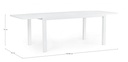 Tavolo All.Hilde 160-240X90 Bianco Ld30 - Samnite