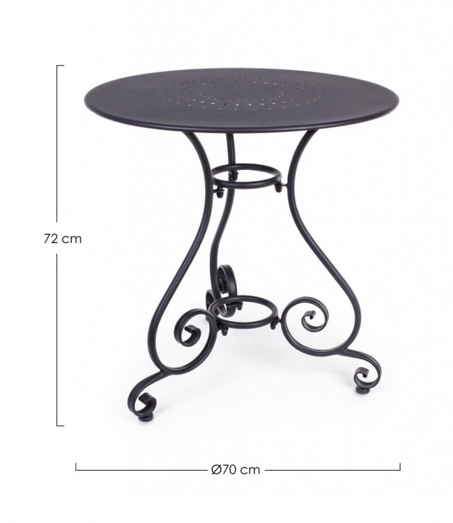 Tavolo Etienne Antracite D70 - Samnite